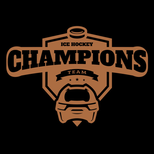 Champions Team Ice Hockey logo template Thumbnail
